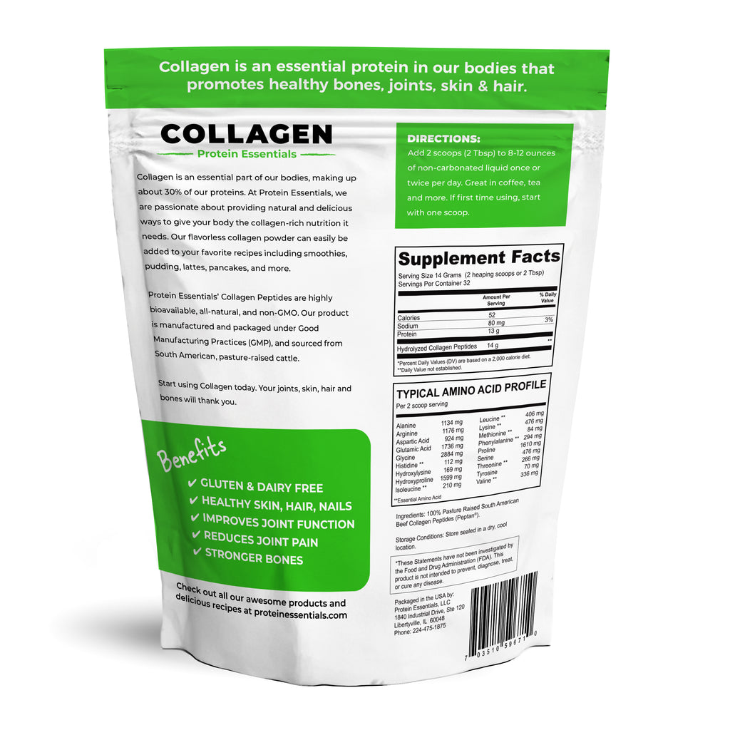 Collagen Peptides, Unflavored 1lb